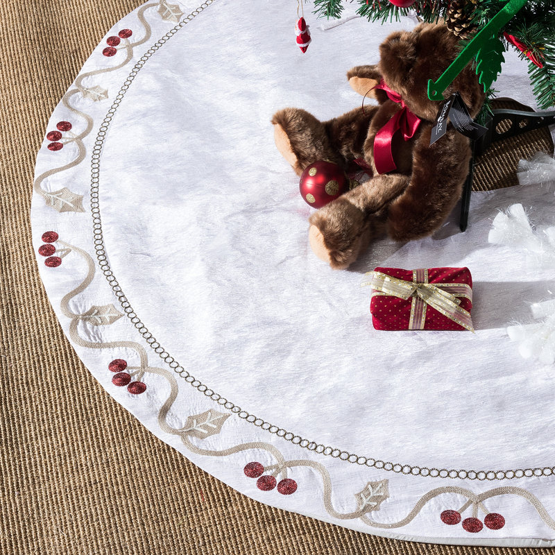 Embroidered Tree Skirt
