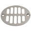 Couvercle de drain de grille de douche rond en laiton avec couronne-101228457