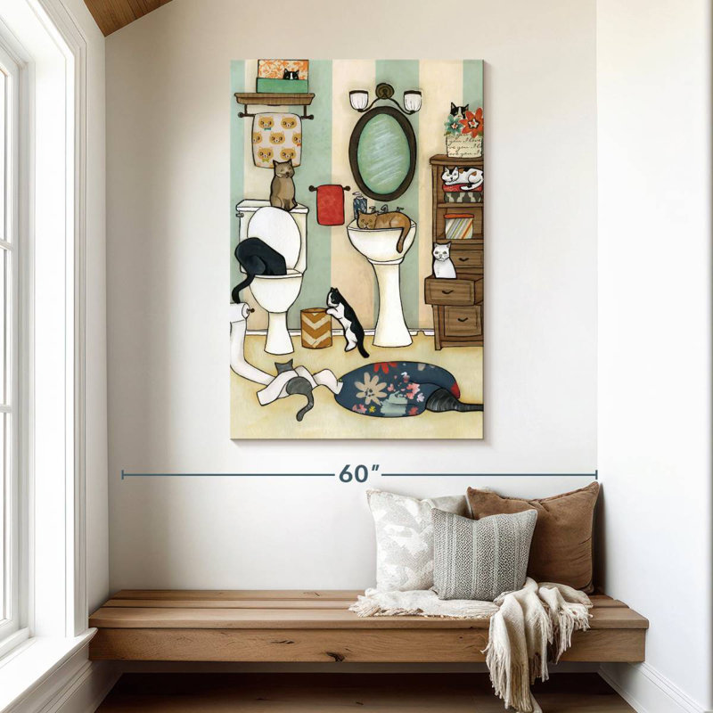 Brampt The Big Black Cat, 48" H x 32" W