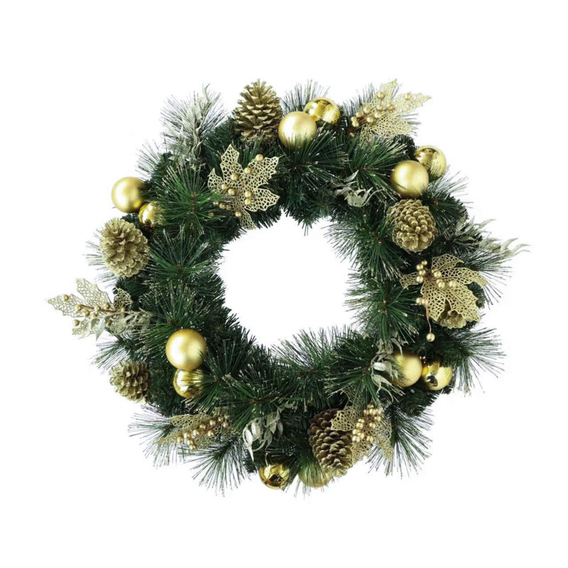 Collection de couronne de Noël artificielle - 60 cm