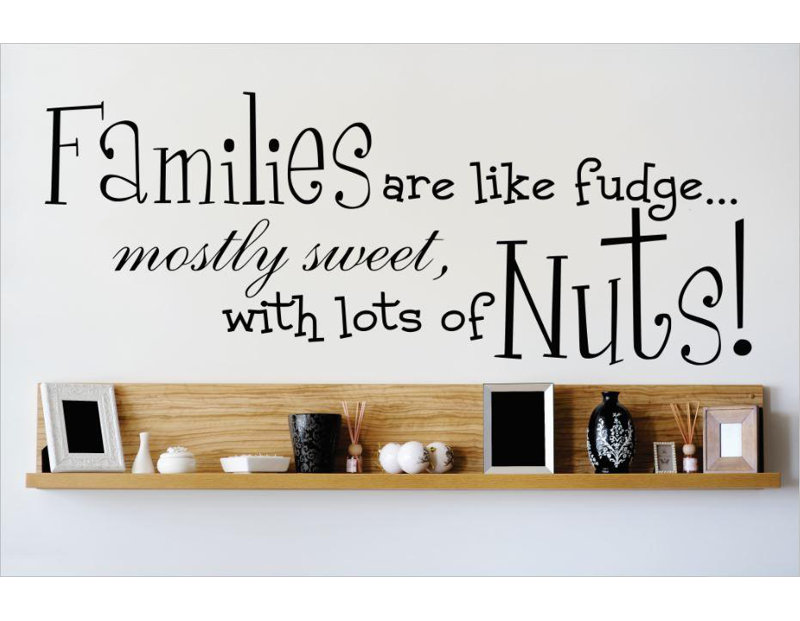 Text & Numbers Wall Decal, Black, 8" H x 20" W x 0.16" D
