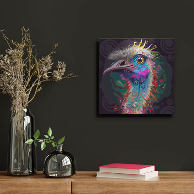 Ostrich' by Dean Russo Metal Wall Art