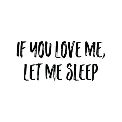 Love Sleep - Wrapped Canvas Print