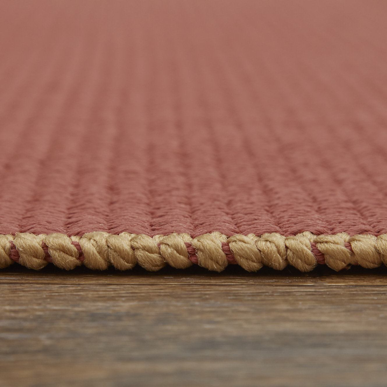 Castanon Red Tan Hand-Woven Rug, Rectangle 8' x 10'