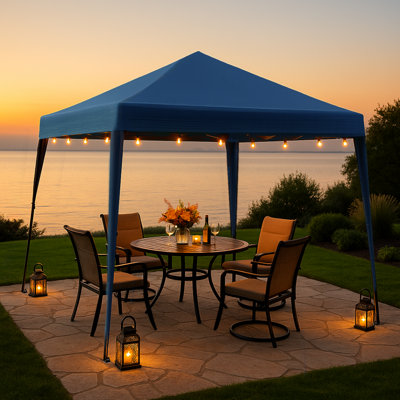 Easy Up Garden Outdoor 2m W x 2m D Steel Soft-top UV Patio Gazebo