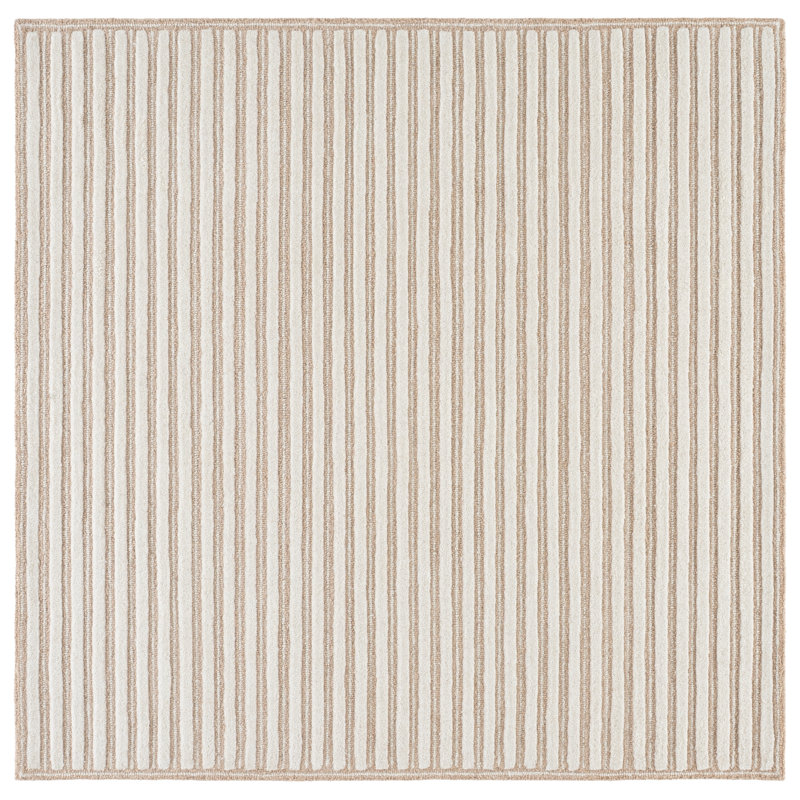 Tapis d'intérieur rayé en coton touffeté à la main Martha Stewart, Rectangle 6 pi 0 po x 9 pi 0 po