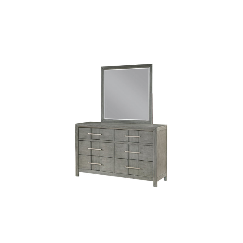 Ensemble de chambre à coucher avec rangement Kenzo, Quatre pièces : lit, table de chevet, commode et