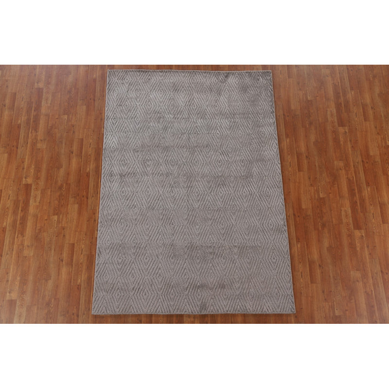 Tapis 100% soie Gabbeh noué à la main 5 x 8