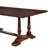 Carol Brown Cherry Wood Trestle Base Dining Table