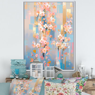 Art moderne sur toile, "Modern Modern Cherry Blossom"
