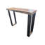 Pattes de console en U en acier brut non fini (ensemble de 2) - Base de table industrielle Diy
