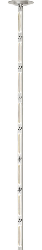 Catena 57 Pendant, Polished Nickel, 3000 Kelvins, Remote