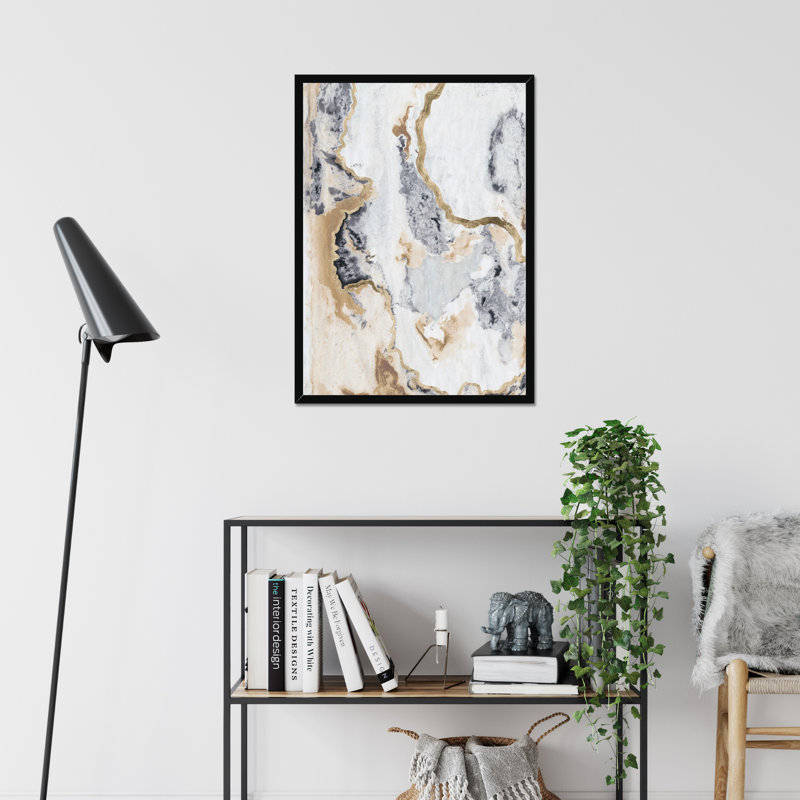 Cinder & Smoke I by Vanna Lam - Wrapped Canvas Painting, Black Framed Paper Print, 80cm H x 55cm W