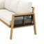 6-7 Seat Acacia Wood Outdoor Sofa Set With Dining Table & Rope Armrests
