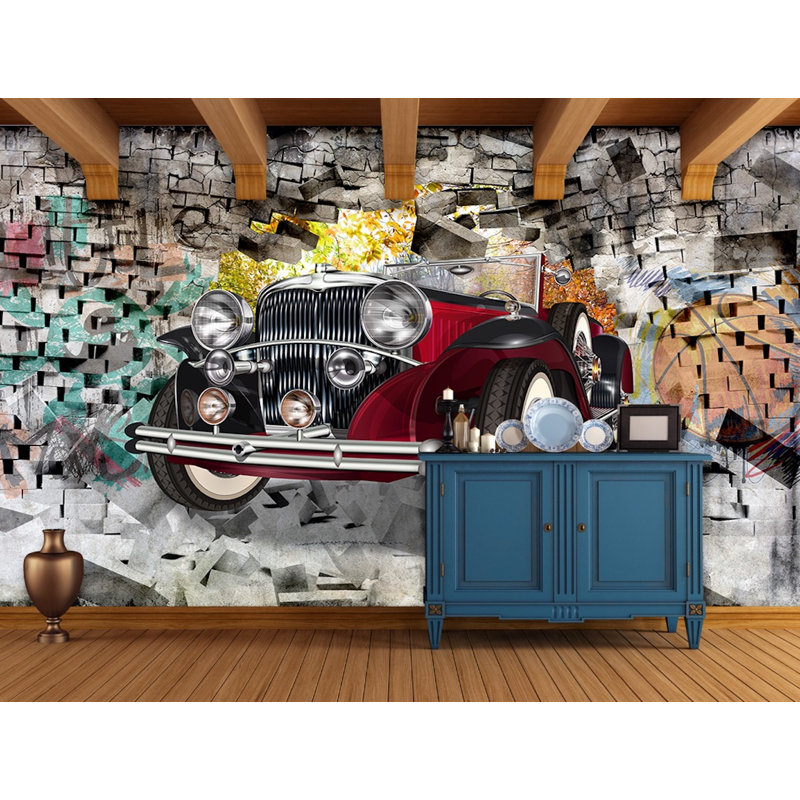 Papier peint auto-adhésif 3D, l 150 po x L 98 po