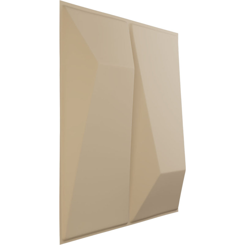 Panneau mural décoratif Locke EnduraWall 3D, Beige fumé satiné UltraCover