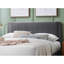 Grand lit en velours côtelé gris anthracite, lit option de rangement sous le lit avec texture, gris anthracite