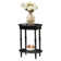 Moravian Oval End Table with Shelf