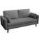 2 Seater Fabric Sofa Couch with Side Storage Pockets
