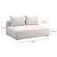 Chiemi Cheryll Textured Fabric Modular Loveseat-619600025