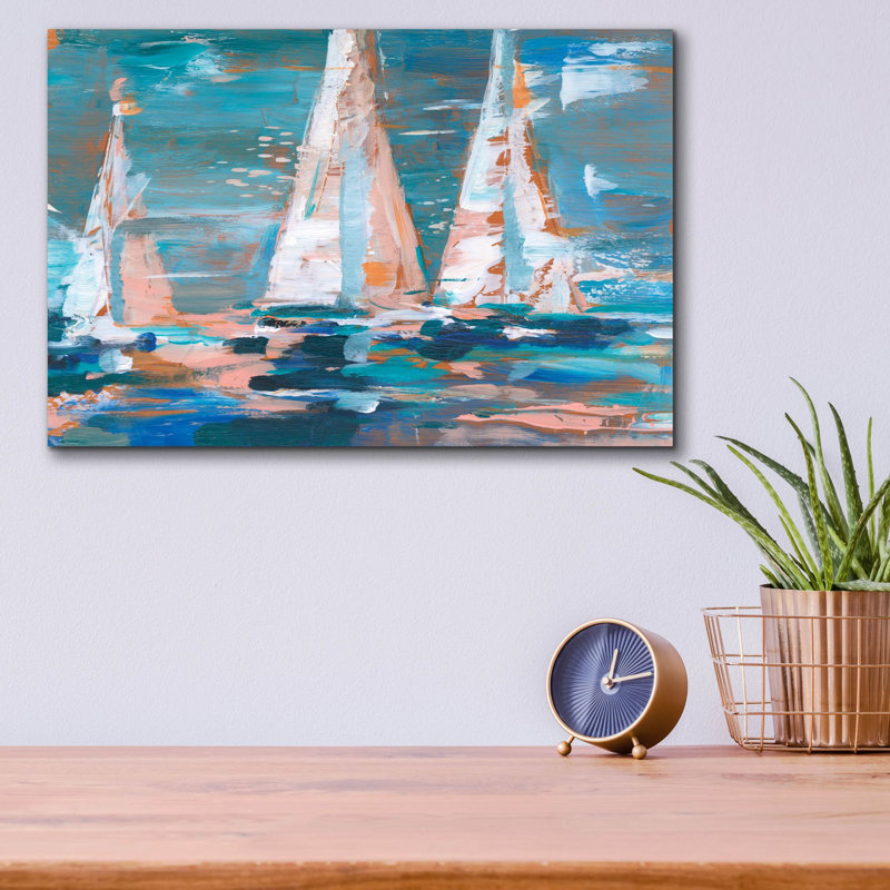 «Pop Regatta 2» par Ethan Harper, art mural en verre acrylique