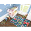 Tapis abstrait bleu / gris Howton-27703664