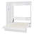 White Space Saving Bed With Shelves, Wardrobe, Led Lights - For Home Office, Guest Room, Gym Full Size Shelf Storage, Efficient Room-585253258-585253255