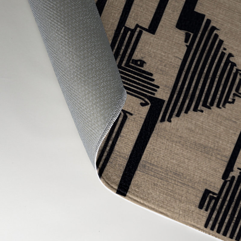 Tapis intérieur et extérieur ArtDeco, Rectangulaire 3 pi x 5 pi