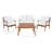 Avyion Acacia 4 - Person Patio Conversation Set with Cushions-338467532