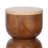 Teo Modern Sculptural Mango Wood Round Drink Table-1118353038