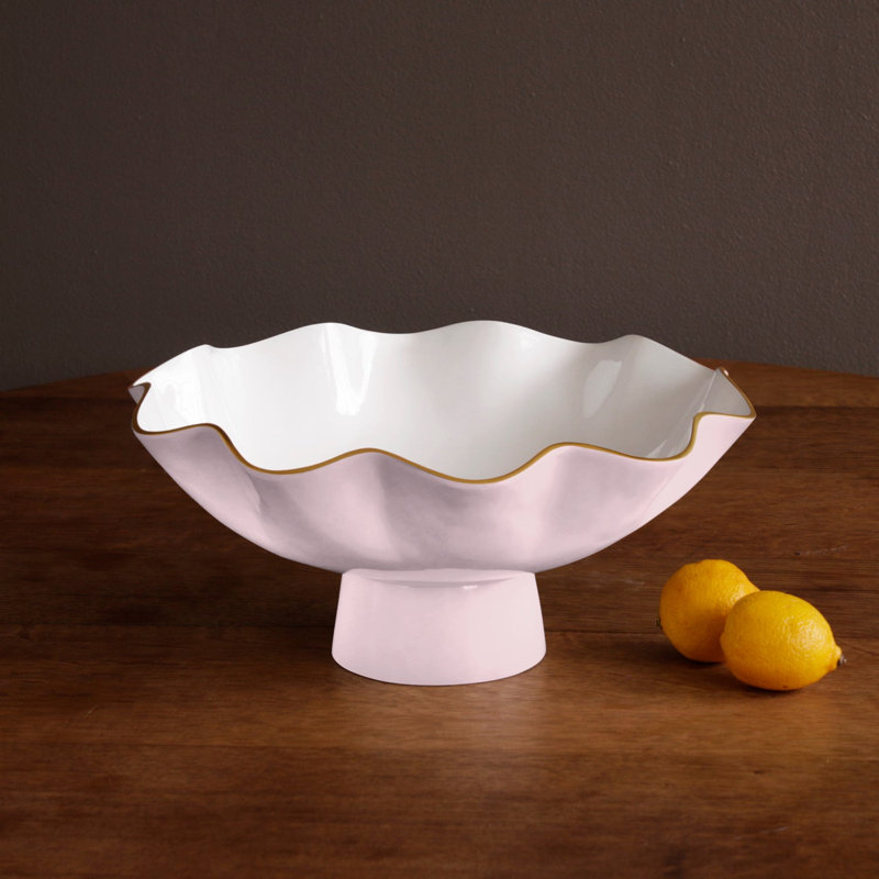 Encanto Carola Large Pedestal, Camellia;White