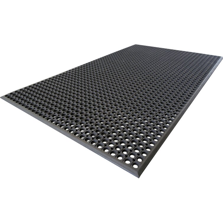 Rebrilliant Bouck Comfort Kitchen Mat, Black