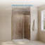 Receveur de douche rectangulaire extra-plat Lenora 122 cm x 81 cm avec bonde latérale dissimulée, blanc uni-135101907
