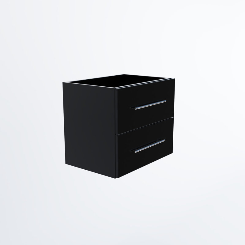 Napa 23.5'' Single Bathroom Vanity Base Only, Glossy Black