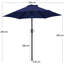 Charlean 226cm Tilt Parasol-1917691186