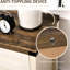 Buffet blanc avec portes de grange et design fonctionnel - Rangement réglable rustique