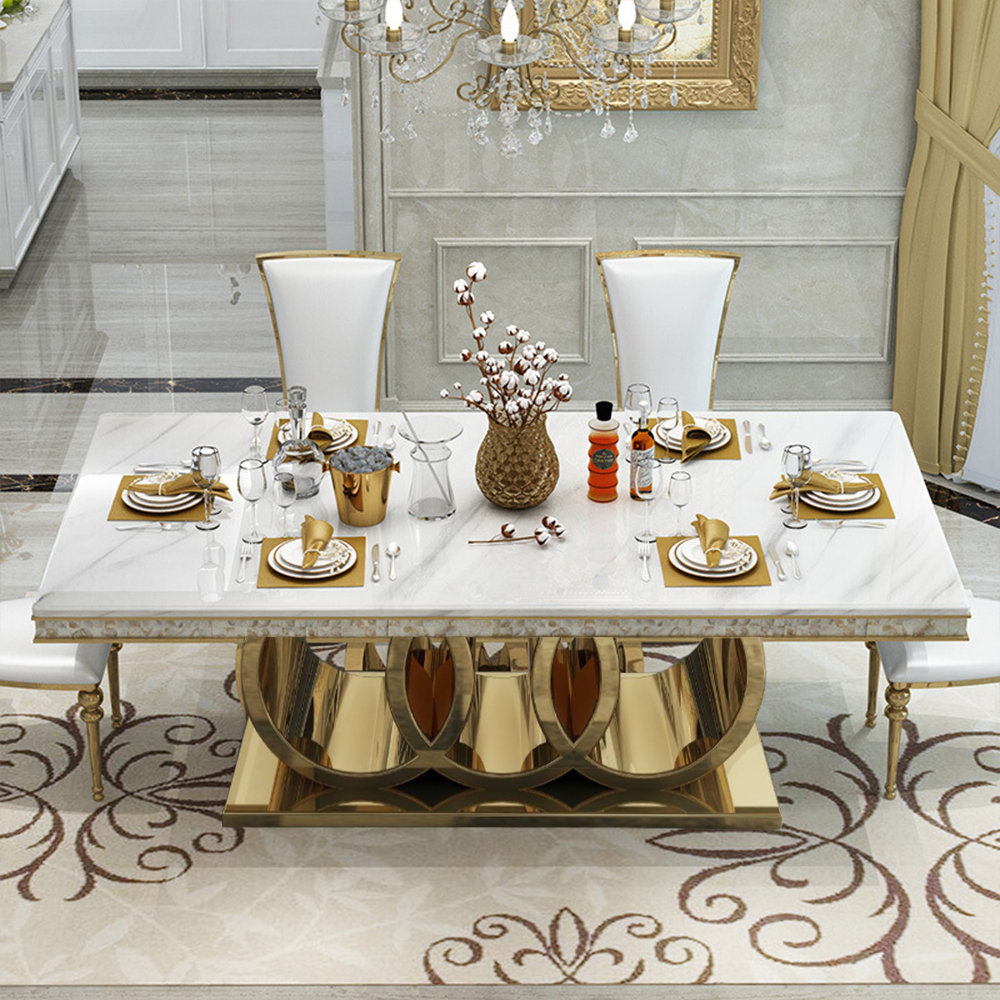 7pc Kitchen Utensil Set in Glossy Golden Color - Online Furniture