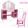 Ensemble de coiffeuse filles Princess - miroir pliant en trois