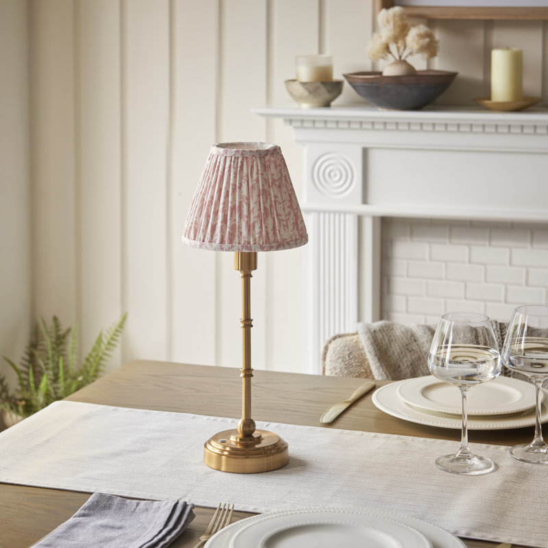 Burley Rechargeable Metal Table Lamp, Peachy Keen