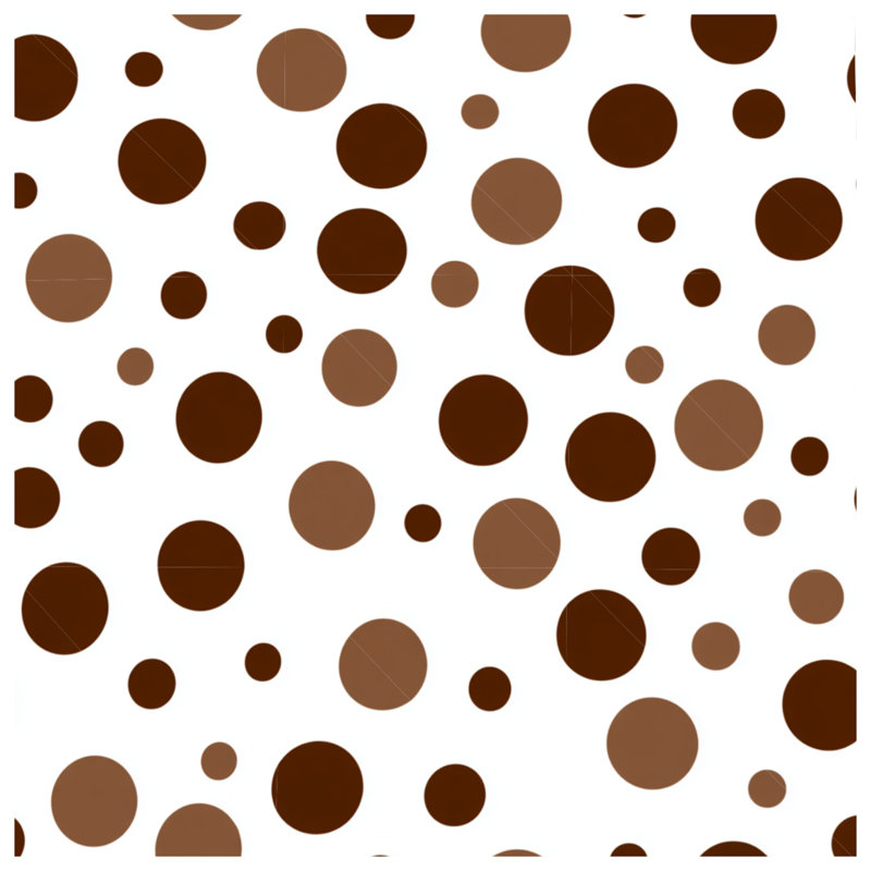 Polka Dots Bedding Pattern Comforter Modern, Twin Comforter, Brown Polka Dots 