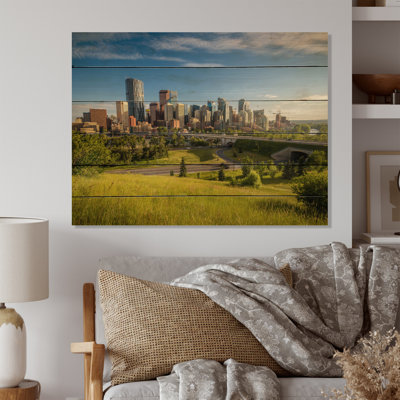 " Skyline Calgary At Sunrise "