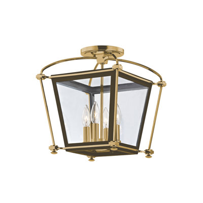 Plafonnier semi-encastré 4 lumières 12,75 po Hollis