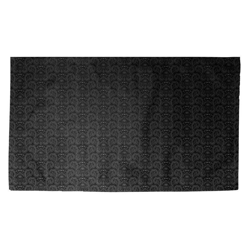 Avicia Indoor Doormat, Rectangle 2'1.5" x 3'6", Black