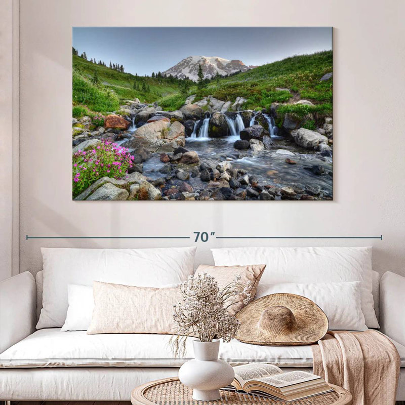 Alvord Cascades par le mont Rainier, H 34 po x l 51 po