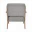 Fauteuil en tissu massif classique gris Mid-Century-730848609