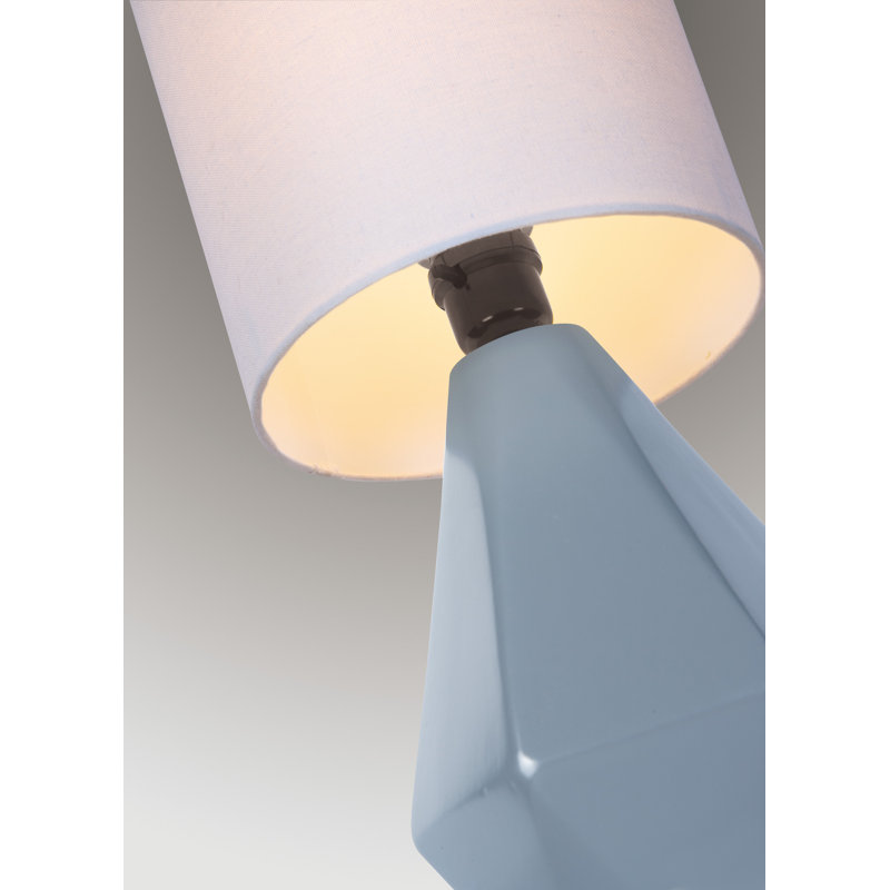 Lampe de table en céramique Bret, Gris