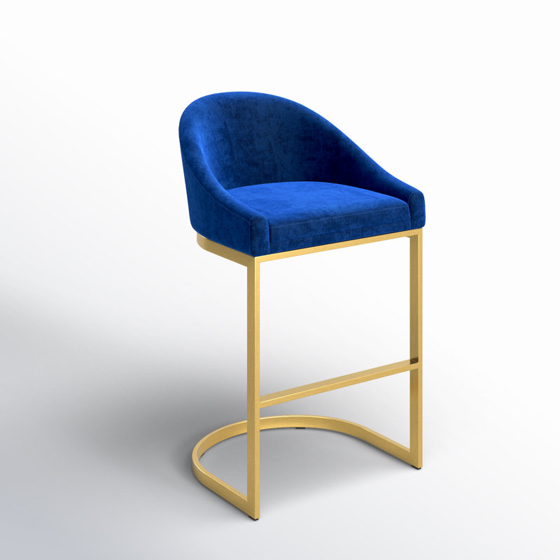Tabouret de bar 26 po Berlin, Bleu royal