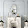 Amla 35" Oval Wall Mirror with Crushed Diamond Inlay