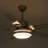 Tavin 5 - Blade LED Stainless Steel Ceiling Fan with Remote Control and Light Kit Included-1918135598