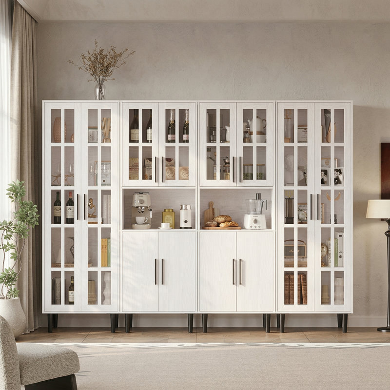 Ensemble de bibliothèques 70 po x H 94,48 po, Blanc
